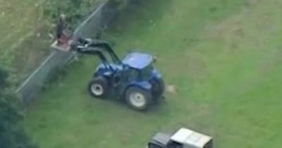 Genius farmer gets unique view of Queen's coffin at funeral thanks to trusty tractor