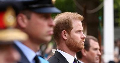 Heartbroken Prince Harry takes deep breath as he emotionally exits Queen's funeral