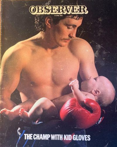 Boxer Barry McGuigan shows his softer side, 1986