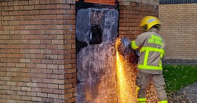 Dublin Fire Brigade extinguish violent blaze in bin store