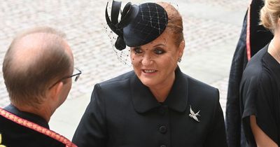 Sarah Ferguson sent Queen poignant message with swallow brooch she wore to funeral