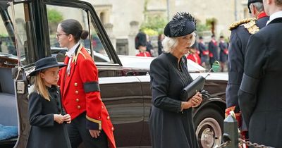 Lip reader reveals Camilla's short comment as she joined royals at Queen's funeral