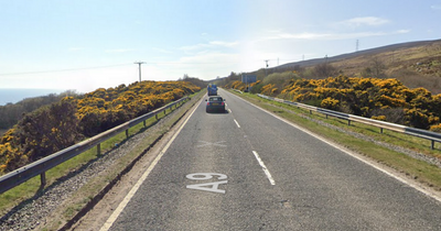Man and woman airlifted to hospital after motorbike crash on A9 as road closed for six hours