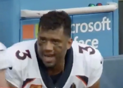 Mic’d-up Russell Wilson could not stop telling Broncos players to shout ‘run or pass’ on the sidelines