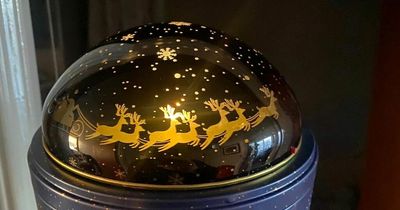 Marks and Spencer's £9 Christmas biscuit tin doubles as a nightlight