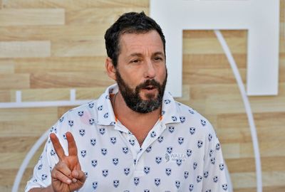 Adam Sandler seen using cane to walk after hip surgery