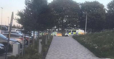 Woman rushed to hospital after falling ill near SPFL stadium as cops swoop on scene