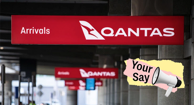 Qantas meats and greets its short-changed passengers on all its flights￼