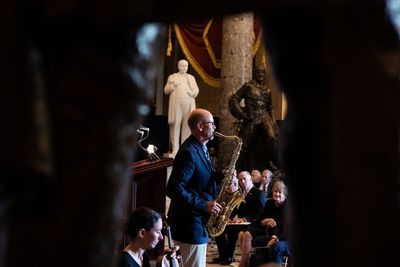 ‘Can I play my saxophone?’: Husband to Jackie Walorski performs at lawmakers’ memorial - Roll Call