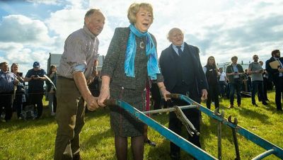 ‘Thank God for Laois’ – President Higgins and wife Sabina join farming faithful for return of the National Ploughing Championships