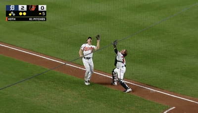 Orioles’ Adley Rutschman and Gunnar Henderson somehow corralled easy pop-up after wild bobble