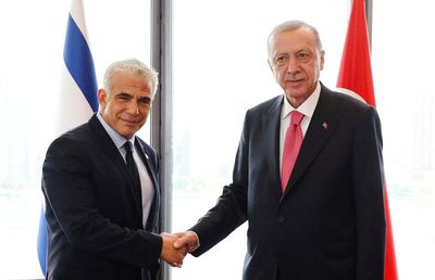 Israeli, Turkish leaders hold first meeting since 2008