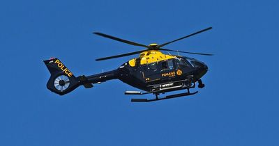 Edinburgh police helicopter deployed during the night in search over park