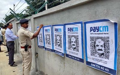 'PayCM' posters with CM Bommai's face surface in Bengaluru