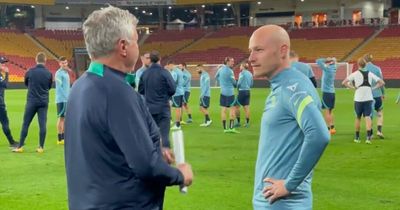 Aaron Mooy to give Celtic Guus Hiddink tips as midfielder spotted with legendary manager Down Under