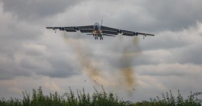 USAF B52s fly out of RAF Fairford as Putin issues nuclear warning to West
