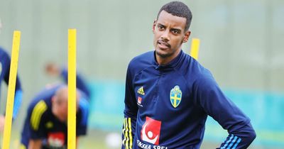 Newcastle United star Alexander Isak trains alone on Sweden duty after 'little feeling'