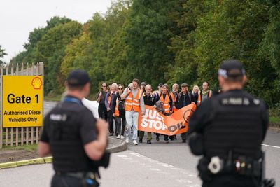 Oil terminal protesters walk free from court after injunction breach
