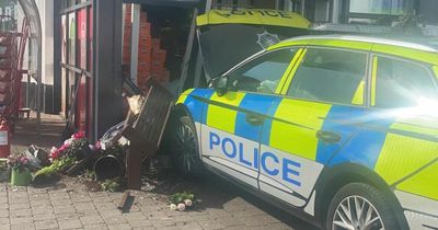 "It was a miracle no-one was killed" - Local people in shock after police car crashes into shop