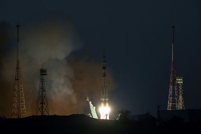 American, Russians reach space station as war rages in Ukraine