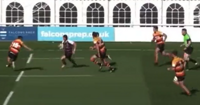 Rugby's try of the year scored as four brutal hand-offs send players crashing