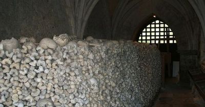 Macabre crypt containing UK's highest amount of human remains is packed with skulls