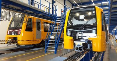 Footage shows new £362m Tyne and Wear Metro trains moving for the first time at Swiss test track