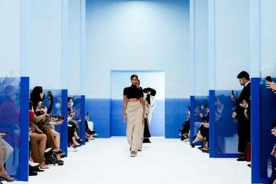 Milan Fashion Week: Max Mara delivers Riviera chic at the Italian stock exchange