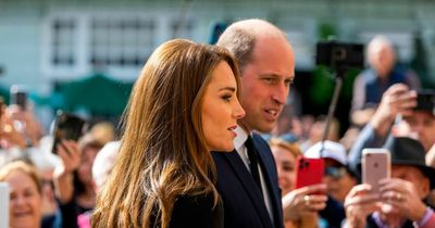 William and Kate dressed in black on poignant first outing since Queen's funeral