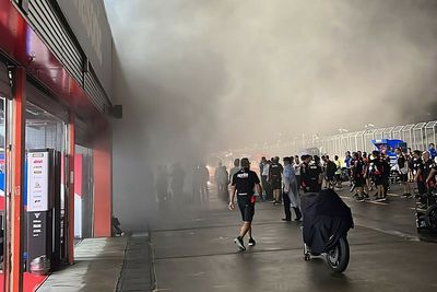 Moto2 team staff escape uninjured from Motegi garage fire