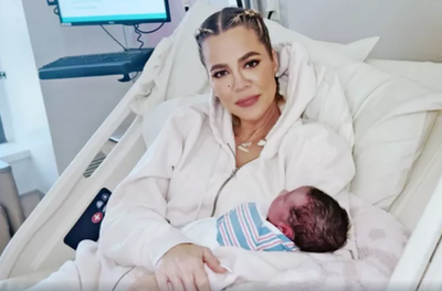 Khloe Kardashian gives first glimpse of baby son born via surrogate