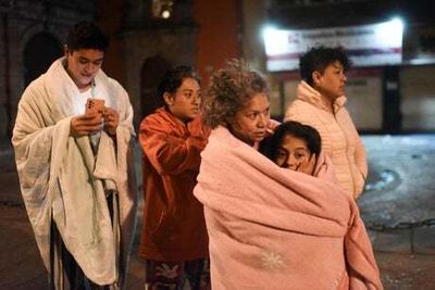 Powerful earthquake hits Mexico causing buildings to sway and leaving at least one dead