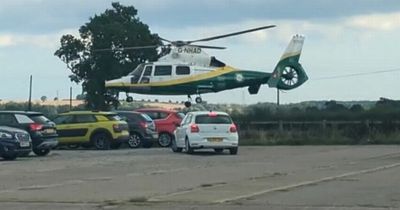Air ambulance called out after man, 20, falls from roof in Northumberland