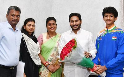 Jagan appreciates Karate champion Karthik