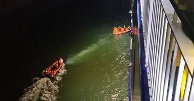 Stena Line Liverpool to Belfast crew save woman's life after passenger spots her in water