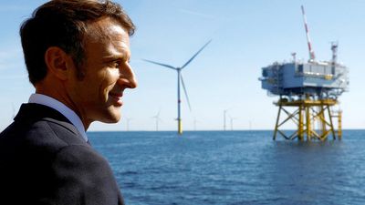 Macron opens France's first offshore windfarm, a decade in the making