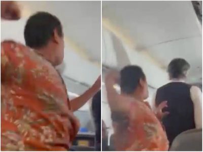 Shocking video shows passenger punching flight attendant in the head over coffee delay