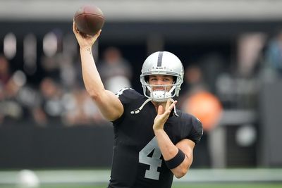 Raiders QB Derek Carr’s passing chart through two games