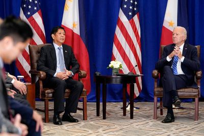 Biden holds his first meeting with Philippine leader Marcos