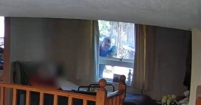 Ring doorbell captured brazen burglar rummaging through sleeping woman's home