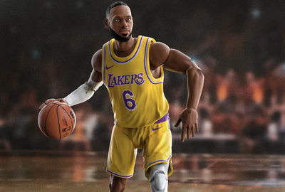 LeBron James Los Angeles Lakers NBA x Hasbro Starting Lineup Series, get yours now