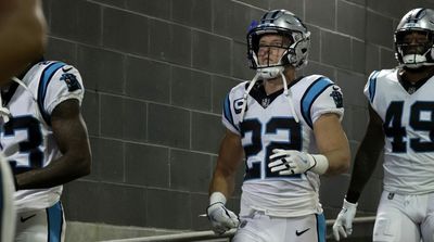 Panthers RB Christian McCaffrey limited on Thursday with ankle injury