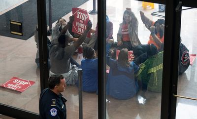 Capitol Lens | Permitting protest - Roll Call