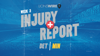 Lions Week 3 injury report: Still no Hutchinson or Jackson entering final practice