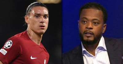 'That's the truth' - Patrice Evra makes Darwin Nunez goals claim after Liverpool start
