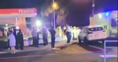 Young man hospitalised after car crashes outside Kildare petrol station