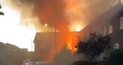 Footage shows power box erupt in Coatbridge as residents evacuated from homes