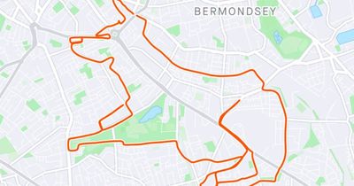 Cyclist creates GPS drawings of dog, cat and mouse, fish and dragon