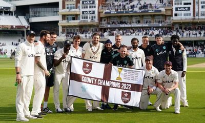 County cricket: Somerset win seals safety, Surrey celebrate title – as it happened