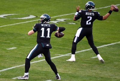 Jalen Hurts talks relationship with Carson Wentz and their one season together
